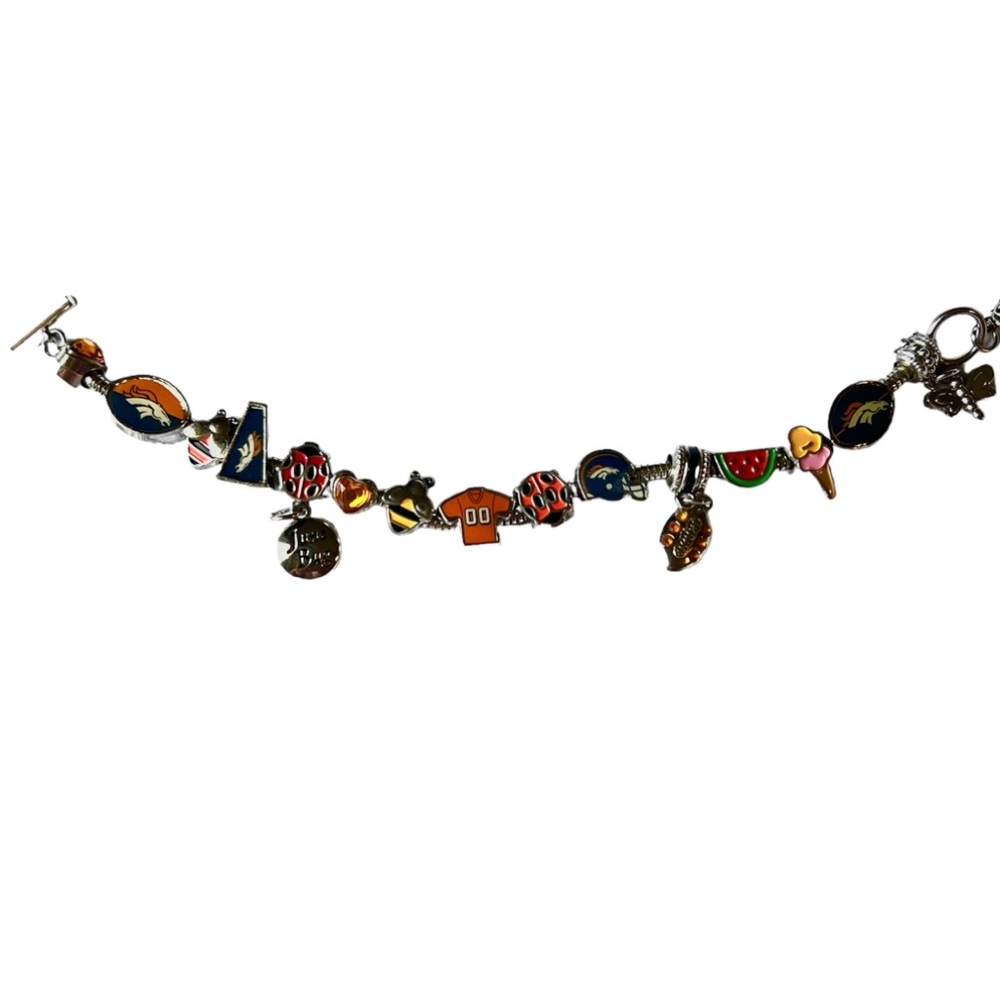 June summer bugs Denver Broncos, the Bradford exchange charm bracelet